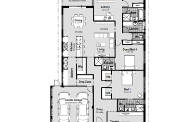 the monument Welcome to "The Monument" – a 4-bed, 3-bath, 2-car garage home designed for modern living. Perfect for a 15m frontage block, this residence boasts a guest suite with ensuite, a front home theatre, and a chef's kitchen with a scullery on the outside wall. The master bedroom features double walk-in robes and a resort-style ensuite, ensuring comfort and luxury. Enjoy the versatility of an activity room and the spaciousness of an open-plan living area. This quality-built home, constructed with double brick and a Colorbond roof, comes from a trusted Perth builder with a longstanding reputation for excellence. Rest easy with a lifetime structural warranty. Embrace the Australian lifestyle with reverse cycle ducted air conditioning, and personalize your space – "The Monument" is customizable to suit your preferences. Discover contemporary living in Perth, Western Australia, with this exceptional house design.